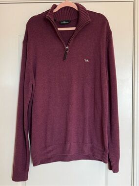 Rodd & Gunn Men's Half-Zip Sweater - Burgundy